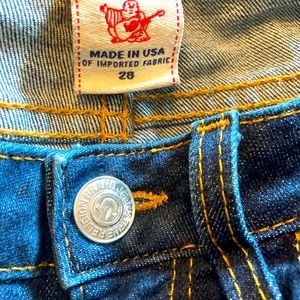 True Religion dark wash skinny jeans